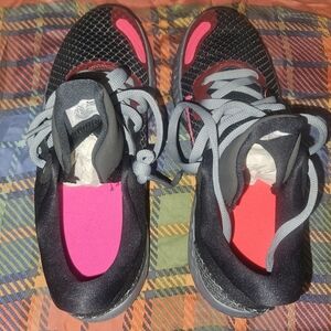 Black and Pink Athletic Shoes
